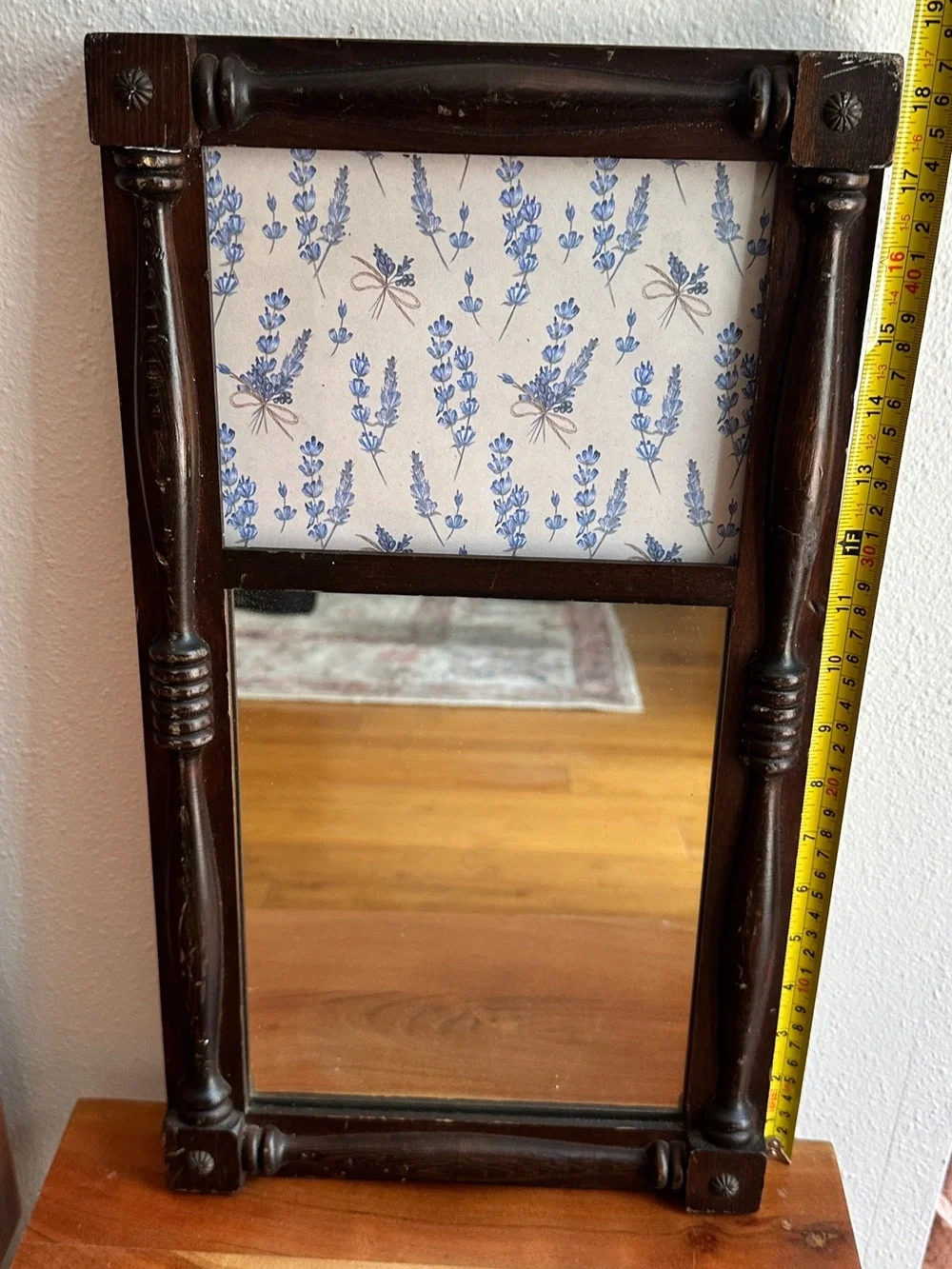 Vintage Wood Frame Mirror